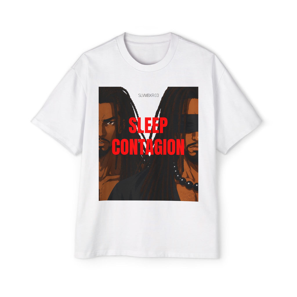Dual Sleep Contagion Oversized Graphic tee